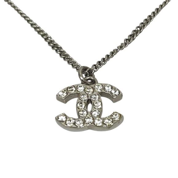 CHANEL Jewelry - CHANEL Coco Mark Rhinestone Necklace Accessory